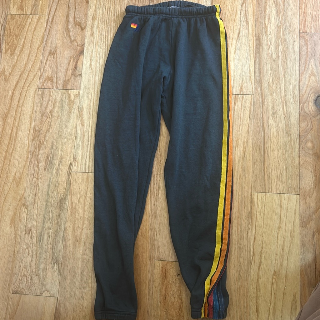 Aviator Nation Charcoal 5 Stripe Sweatpants